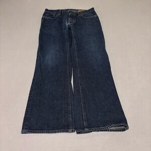 Gap 1969 Mens Low Rise Bootcut Jeans 30x30 Dark Wash Indigo Button Fly Retro